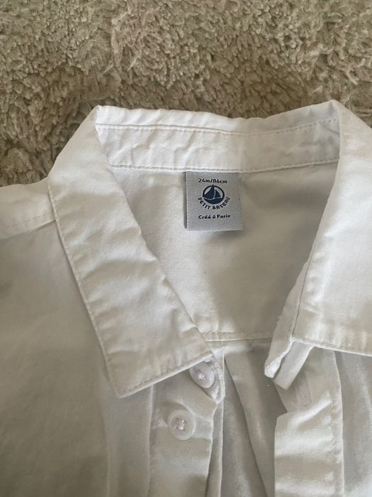 Camasa alba Petit Bateau