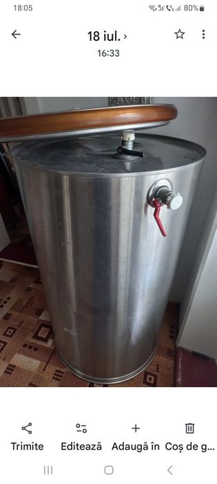 Butoi inox. Fibră. Desciorchinator. Teasc