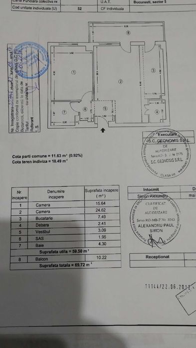 Antiaeriana, 2 camere in complexul armatei