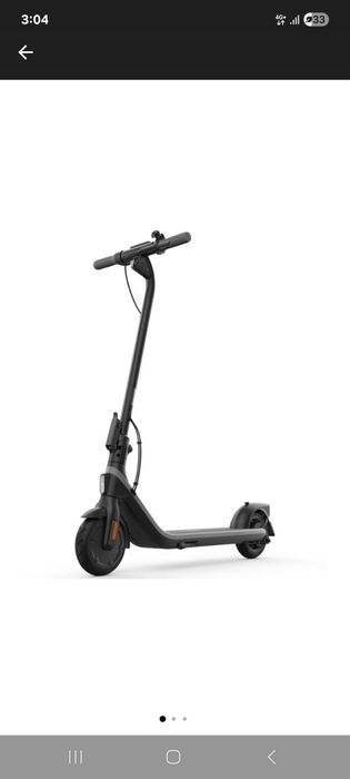 Trotineta Electrica Ninebot KickScooter E2 powered by Segway, autonomie max 25km, motor 250W, viteza maxima 20 Km/h, Roti 8.1 inch
