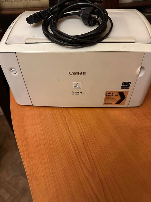 Birou pe rotile + Imprimanta laser Canon LBP3010 - stare foarte buna