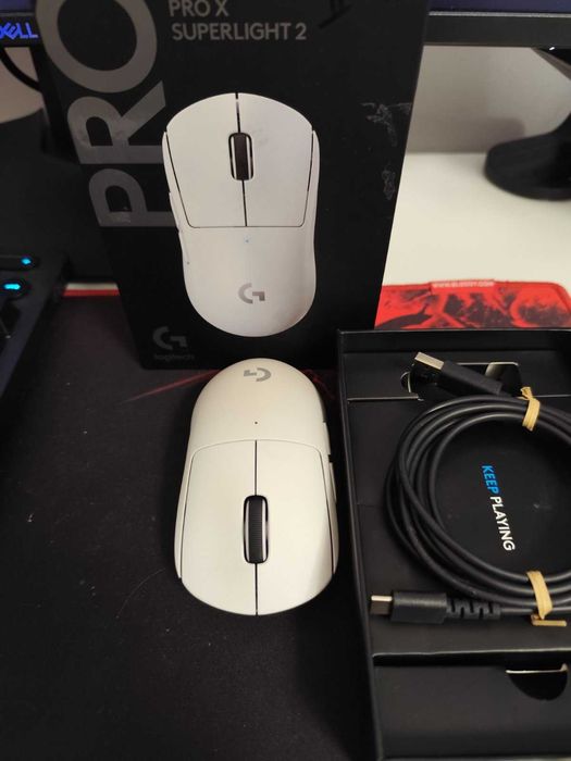 Като Нова Logitech G PRO X SUPERLIGHT 2 White