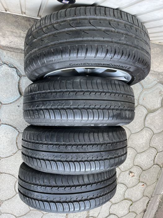Jante aliaj 5x120mm, anvelope vara 195/55 R16, BMW E81 E87 E46 E90 F20