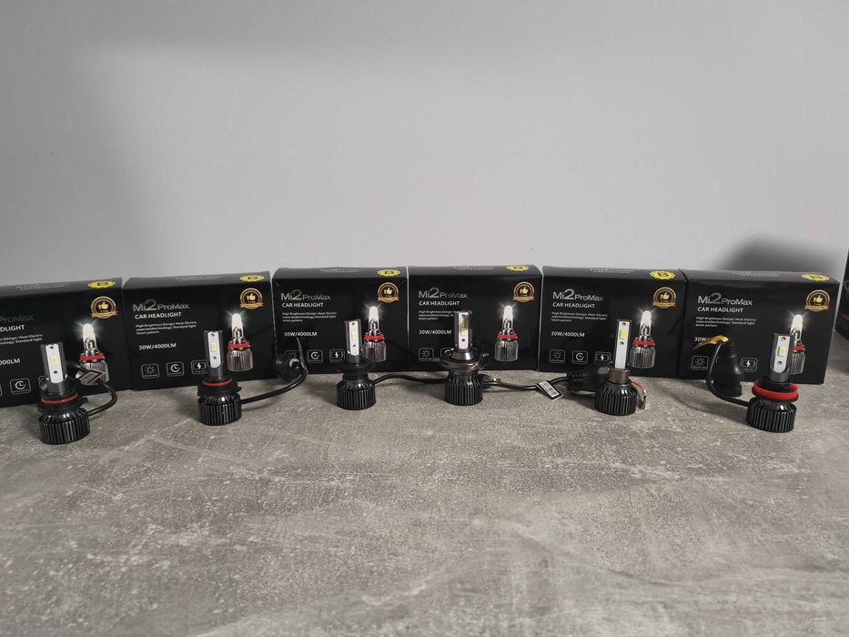 LED Крушки за основни фарове Н1 Н7 Н4 НВ3 НВ4 Н11 Mi2Pro LED 8000 lm