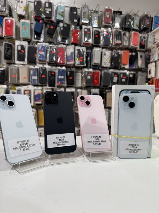 iSellStore Valcea: iPhone 15 128GB 100% acumulator