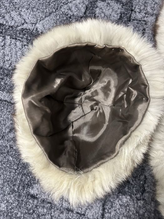 Caciula si fular din blana de vulpe