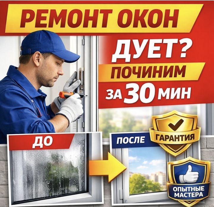 Ремонт пластиковых окон пвх