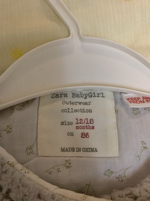 ZARA платье и шубка (курточка) 86 рост