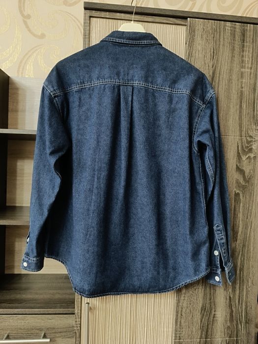 Джинсовая рубашка на мальчика подростка