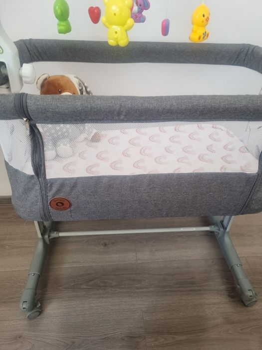 Patut co-sleeper, Lionelo, Aurora, 3 in 1 si carusel musical