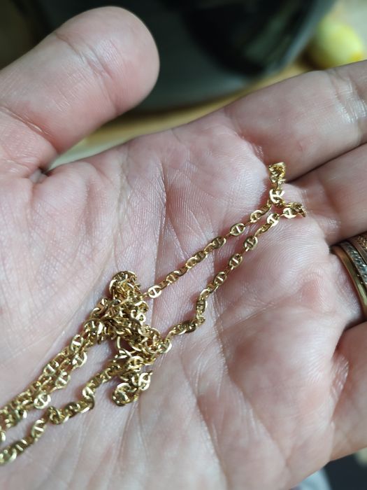 Lant de aur si cruciuliță, 18k