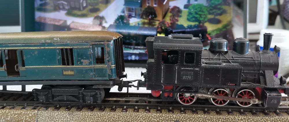 Запазено и действащо колекционерско електрическо влакче Marklin 4