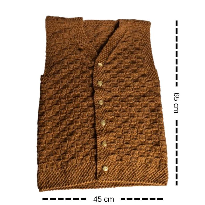 Vesta Barbati din Lana Naturala , Lucrata Manual , Diferite Marimi