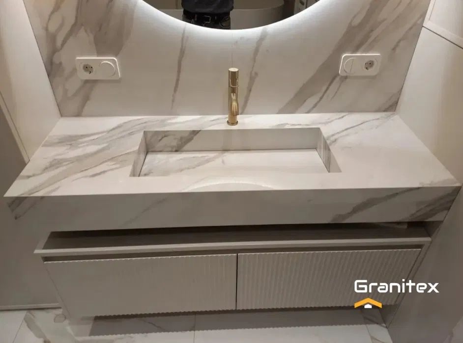 Раковина из керамогранита