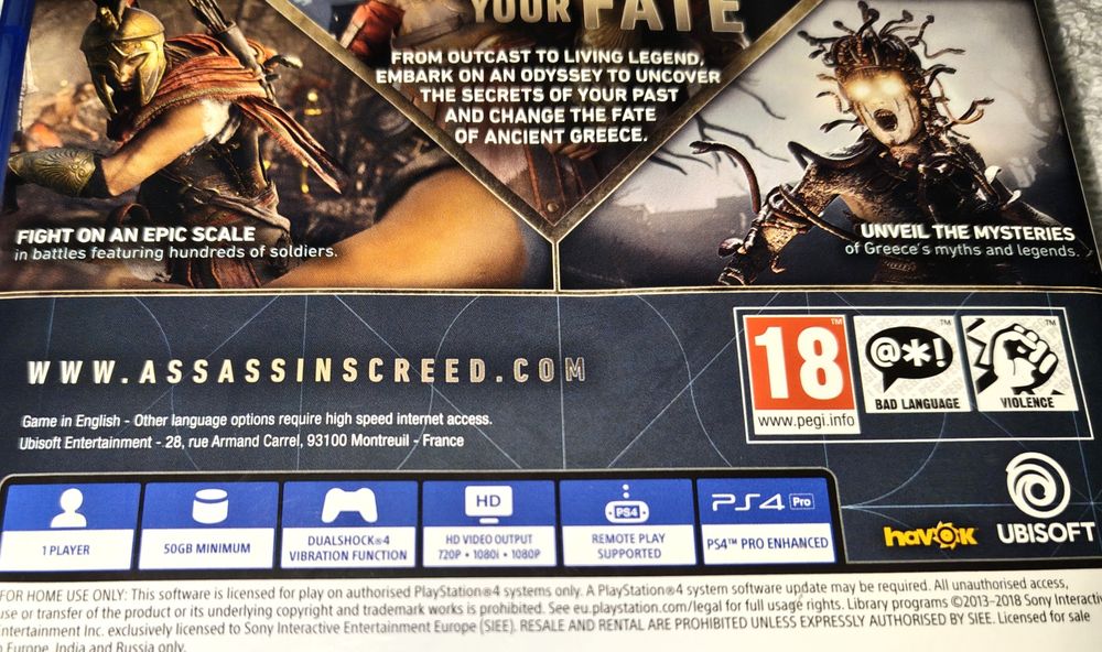 Assassin's Creed Odyssey Assassin Odisei PS 4 PlayStation 4