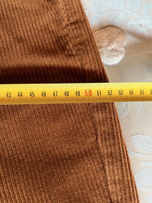 Equipment, premium, pantaloni catifea reiată, maro castaniu, cașmir