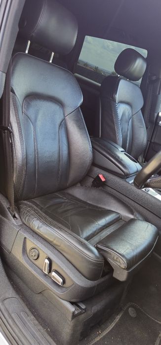Interior scaune si bancheta piele neagra Audi Q7 S line