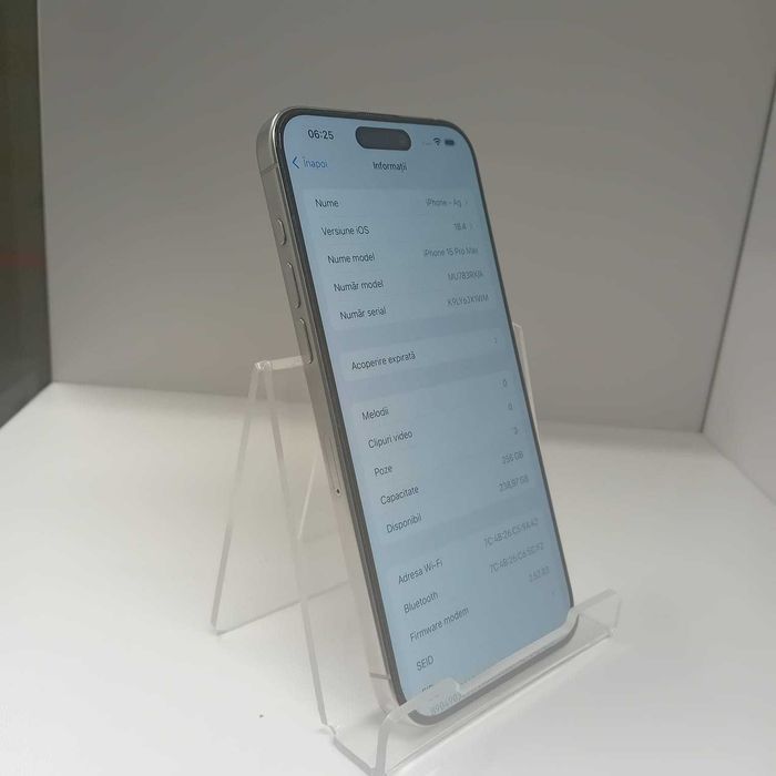 Iphone 15 ProMax 256Gb (ag49 Esplanada b.6955) * Garantie 2 Ani