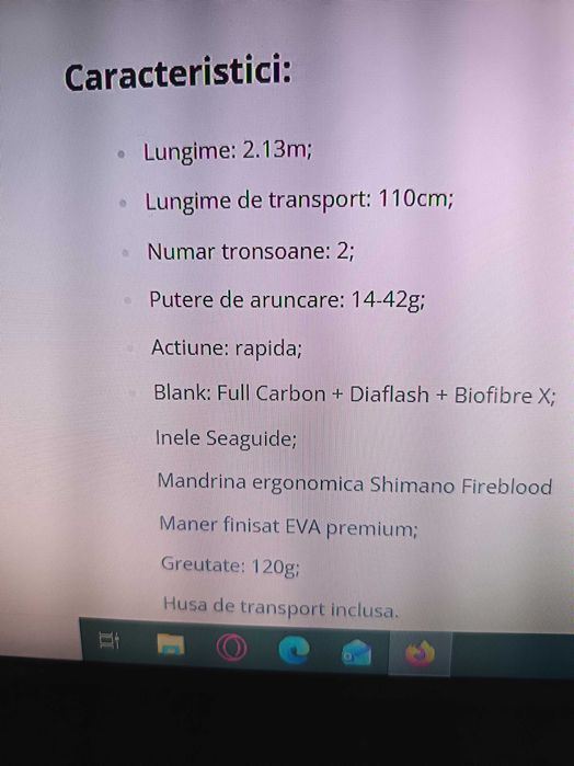 lanseta spinning shimano nasci