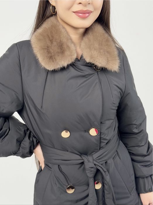 Продам куртку с норковым воротником