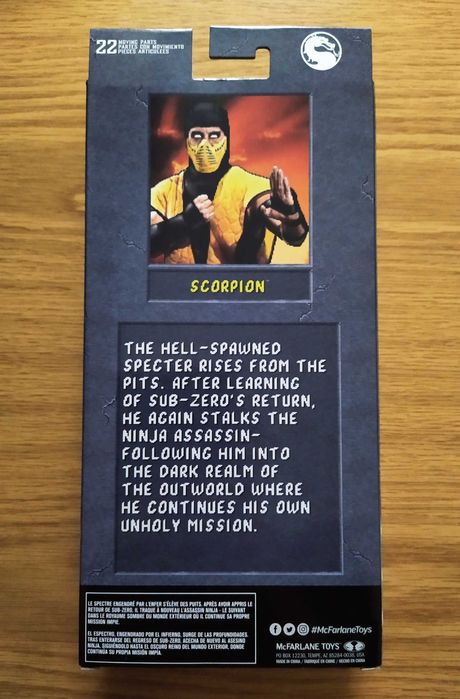 Екшън фигура McFarlane Mortal Kombat Klassic Scorpion