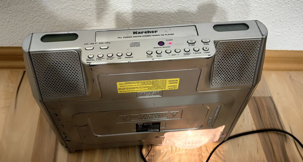 Radio cd cu lampă Karcher AM FM Stereo Radio CD player de bucatarie