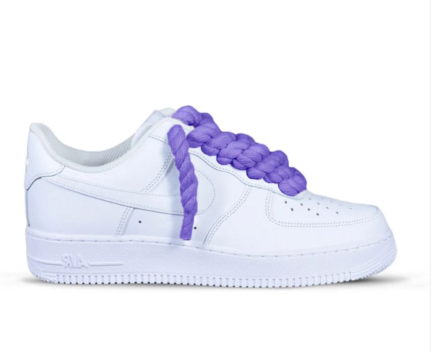 Pantofi Sport Air Force 1 Custom Rope Laces Mov- 100% originali
