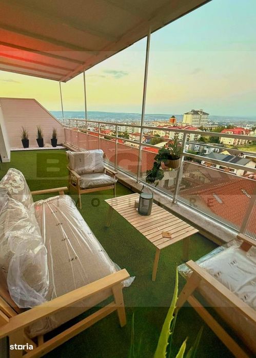 Penthouse superb pe 2 nivele, orientat E-V, cartier Buna ziua