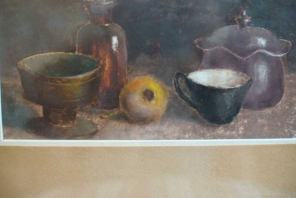 Tablou original Adrian Zisu 1987 27,5 x 22 cm pastel