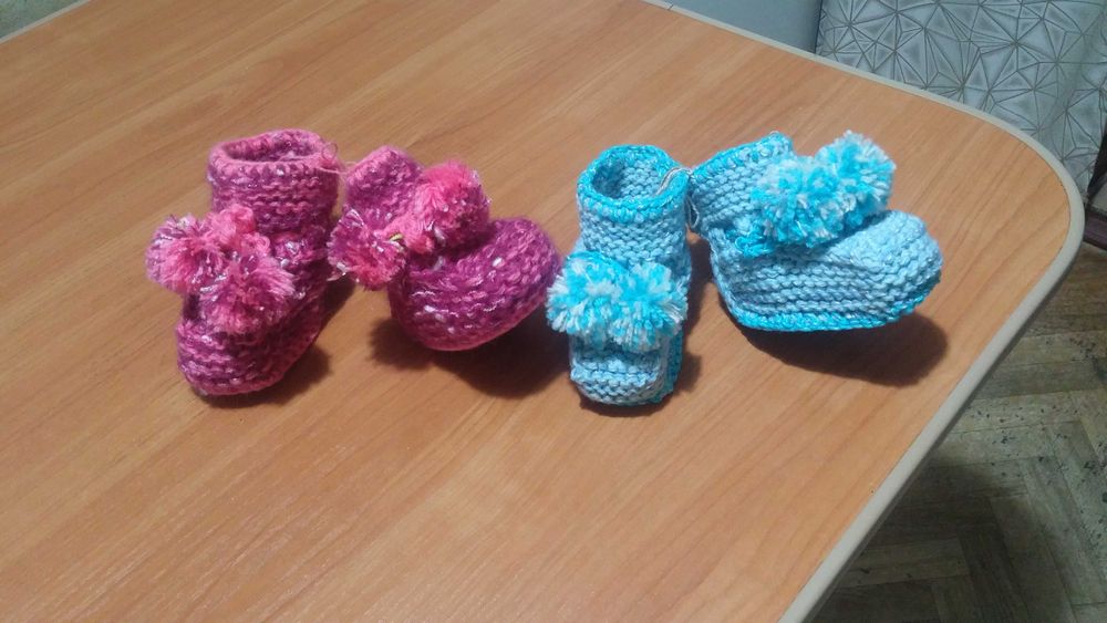 Пинетки детские вязаные