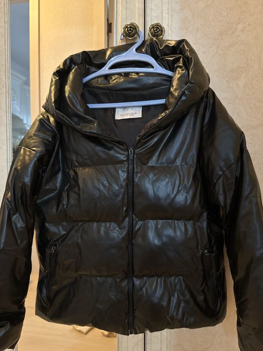 Зимняя кожаная куртка