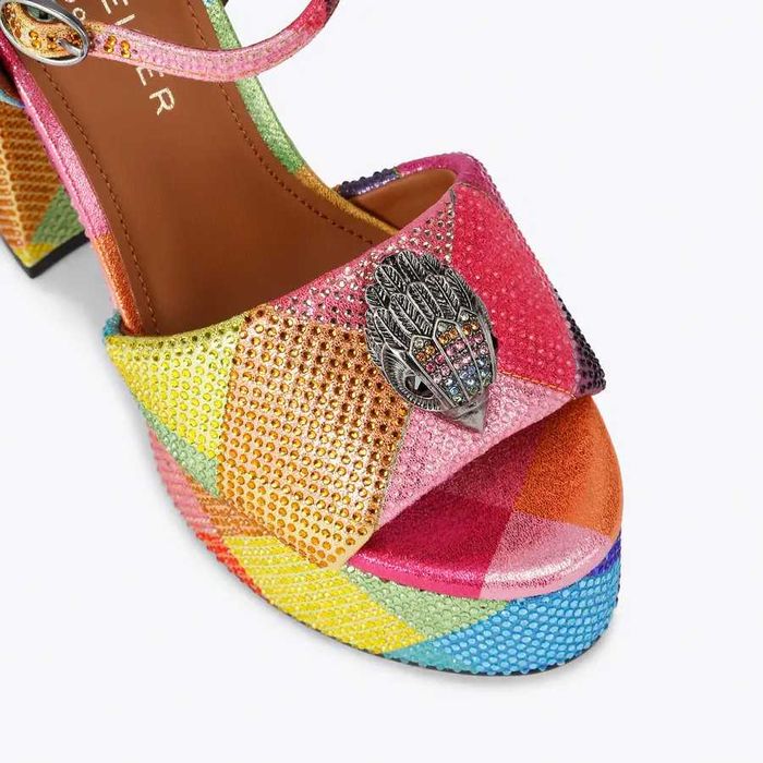 Сандали Kurt Geiger 37 номер, шарени, платформа