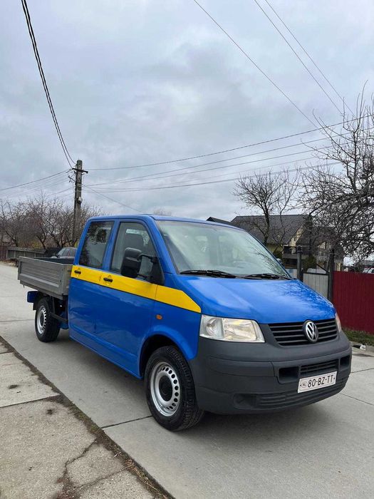Vand Volkswagen Transporter T5 Doka cu 6 locuri și Ladă an 2007