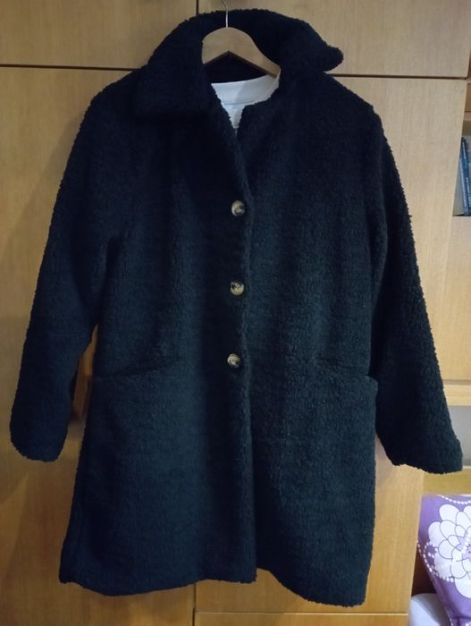 Дълга пухена жилетка/палто