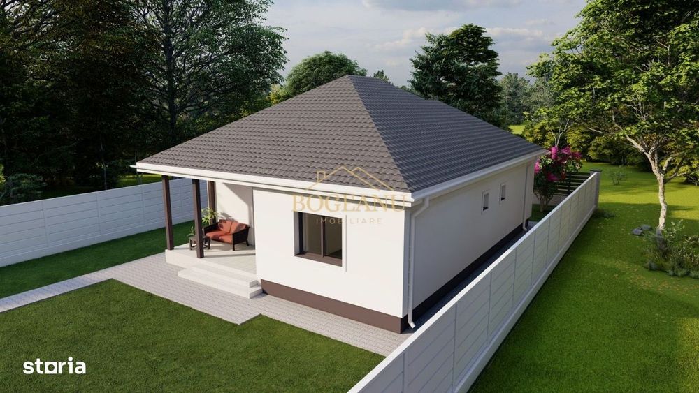 BG124-Teren cu Aut.Constr Proiect Casa parter 614 mp