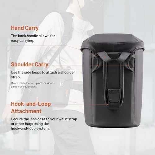 Чанта Калъф за обектив DSLR с магнитно закопчаване омекотена подплата