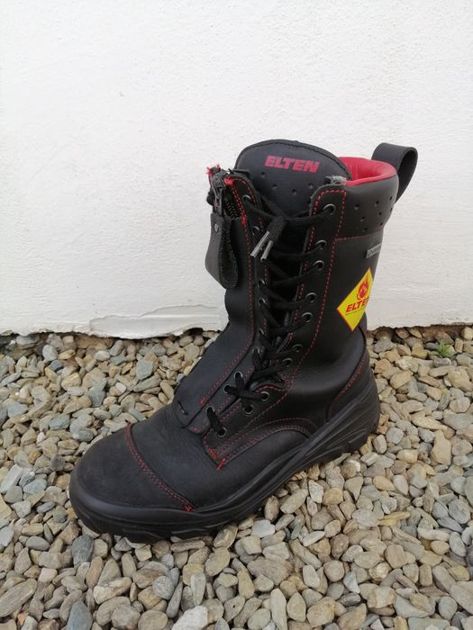 ELTEN ghete intervenție POMPIERI bocanci piele GORETEX cizme bombeu metalic TOP | mărimea 41 | transport GRATUIT‼️FAN Courier