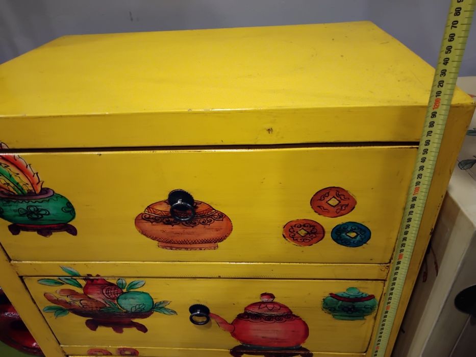 Тумба- комод жёлтая