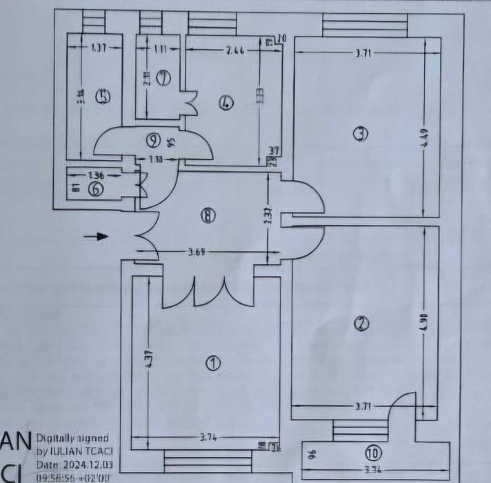 Vand apartament 3 camere zona ultra centrala