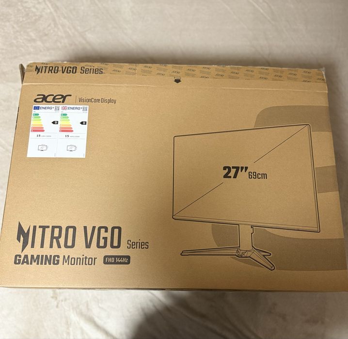 Monitor Gaming Led ACER Nitro, 27", Full HD, 144Hz, AMD FreeSync