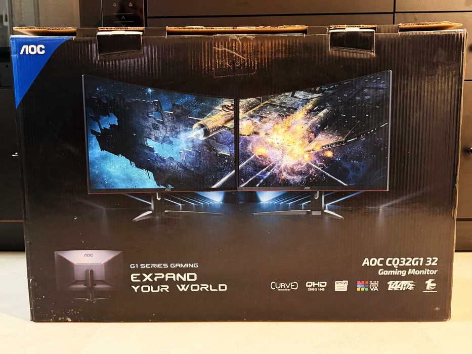 Монитор AOC CQ32G1 31.5" Извит екран - отлично състояние