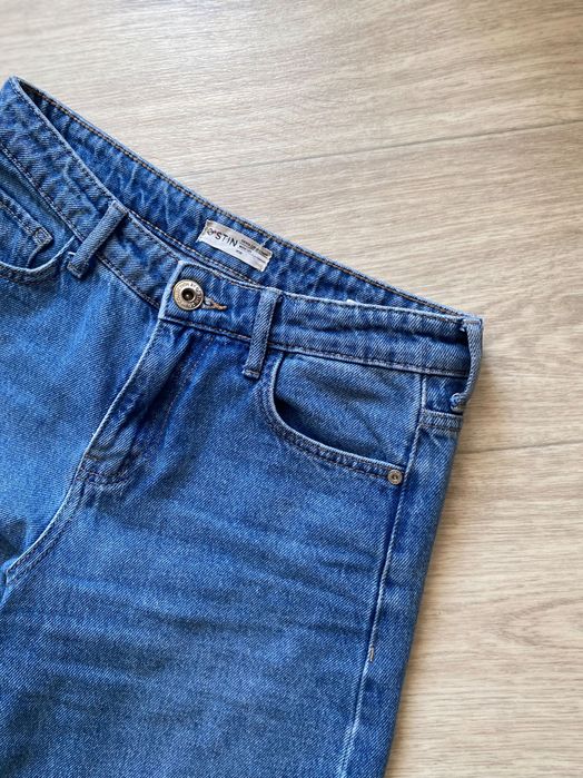 Джинсы клёш синие