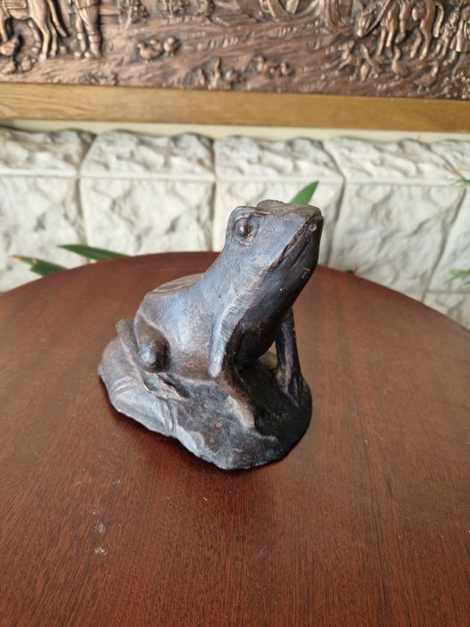 Уникална антикварна колекционерска чугунена фигура статуетка от 19 век