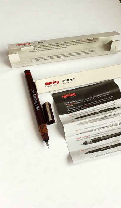 Stilou Isograph Rotring, vârf 0.50 mm - NOU(Germania)