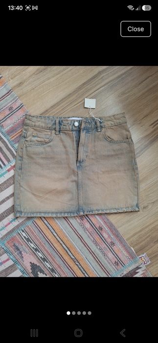 Fusta mini denim Reserved
