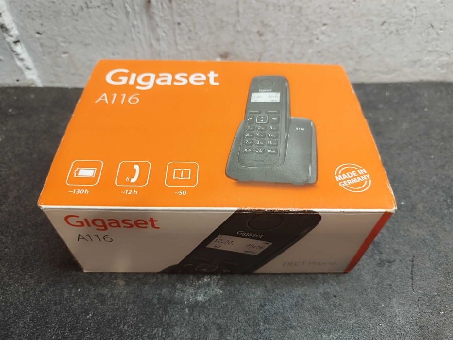 Telefon fix fara fir Gigaset DECT A116 Negru
