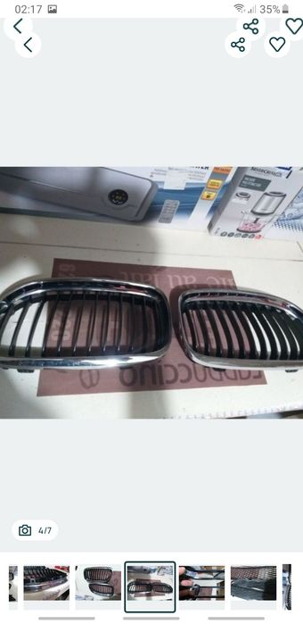 Grilaze Nari Bara Fata BMW E90 E91 Facelift OEM originale Crom