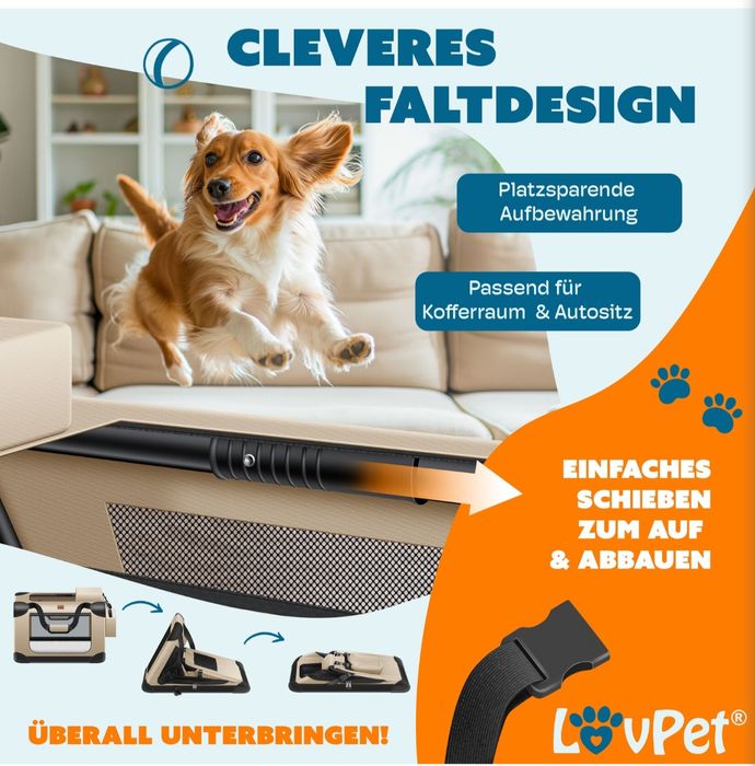 Сгъваема кутия за транспортиране на кучета/ котки и домашни животни