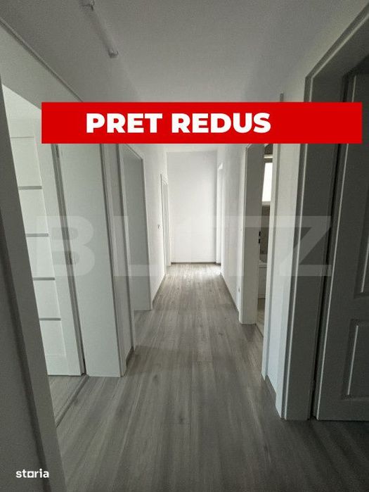 Apartament cu 2 camere, complet decomandat, terasa mare, zona asfaltat