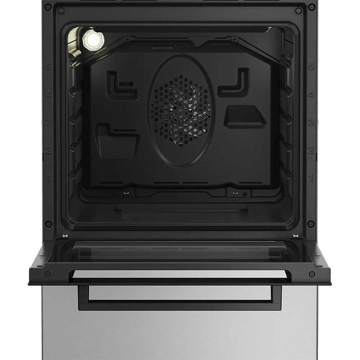 Aragaz BEKO FSMT52320DXON, 4 arz, Gaz + Electric, L 50 cm, Grill, inox